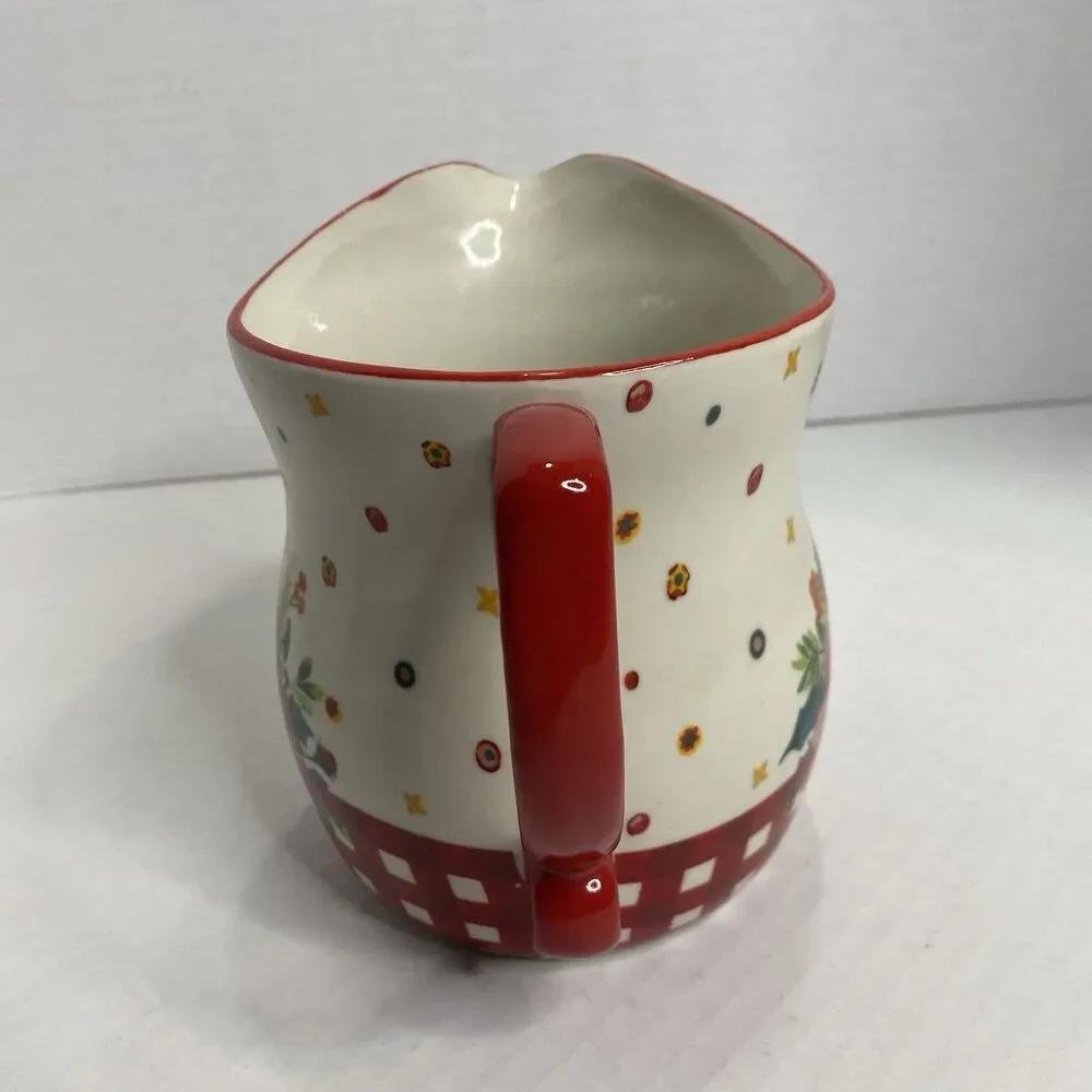 Pioneer Woman Stoneware Cheerful Rose 4 Cup Measuring Cup with Handle